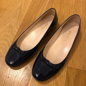 PRADA Navy Blue Flats (Ballerinas)